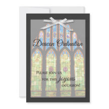 Inbjudan till deacon Ordination - Stain Glass