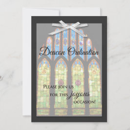 Inbjudan till deacon Ordination - Stain Glass