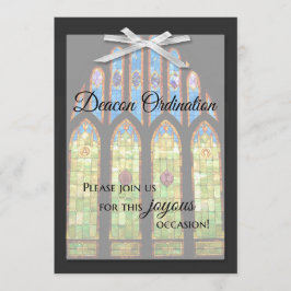 Inbjudan till deacon Ordination - Stain Glass