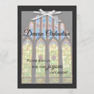 Inbjudan till deacon Ordination - Stain Glass