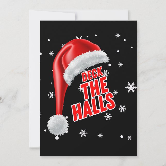 Inbjudan till Deck The Halls Snö Samling (Framsida)