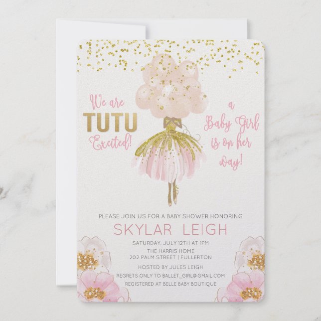 Inbjudan till den afrikanska amerikanska babyboden (Framsida)