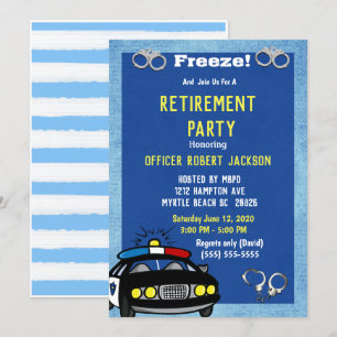 Inbjudan till den berömda polismannen Pension