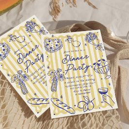 Inbjudan till den italienska middagen La Dolce Vit