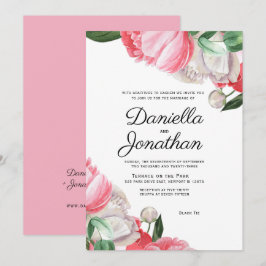Inbjudan till den judiska Eleganten Watercolor Blo