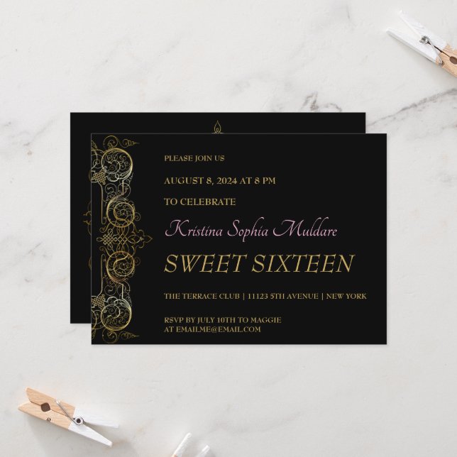 Inbjudan till den känsliga Guld-Gräns-parten (Fram/Back In Situ)