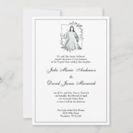 Inbjudan till den katolska Eleganten Divine Mercy 