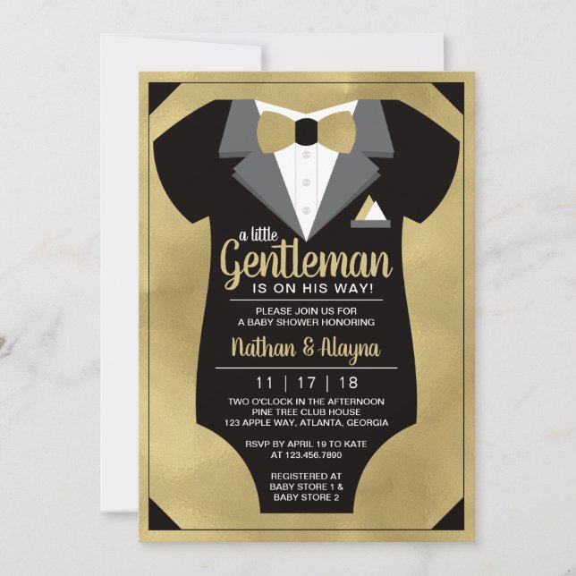 Inbjudan till den lilla gentlemannamäsaren, Tuxedo (Framsida)