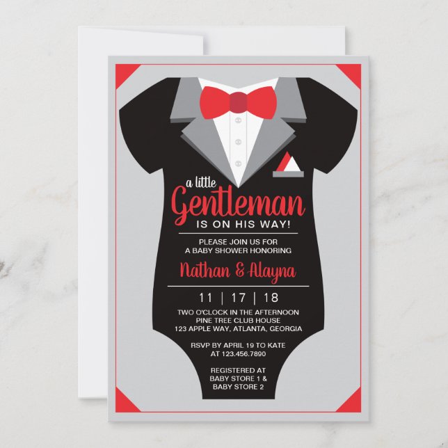 Inbjudan till den lilla gentlemannamäsaren, Tuxedo (Framsida)