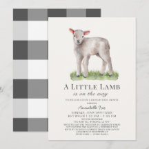 Inbjudan till den lilla lampan för babyskor