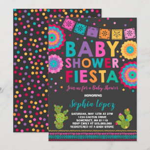 Inbjudan till den mexikanska babyduschen i Fiesta