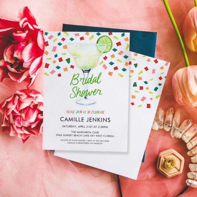 Inbjudan till den mexikanska fiesta-Möhippan Fiest (Mexican Fiesta Bridal Shower Invitation)