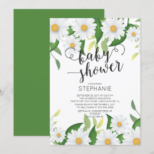 Inbjudan till den moderna Daisyn Flowers Baby Show