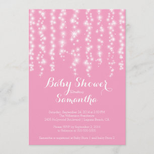 Inbjudan till den moderna Gnistran Girls Baby Show