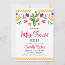 Inbjudan till den neutrala babybabyn från Fiesta-k