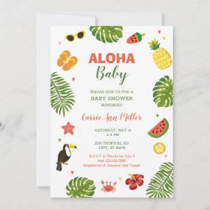 Inbjudan till den tropiska babybabybabyn på Hawaii