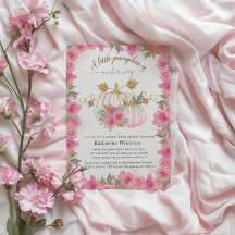 Inbjudan till den Virtuella babysknappen i rosa Gu