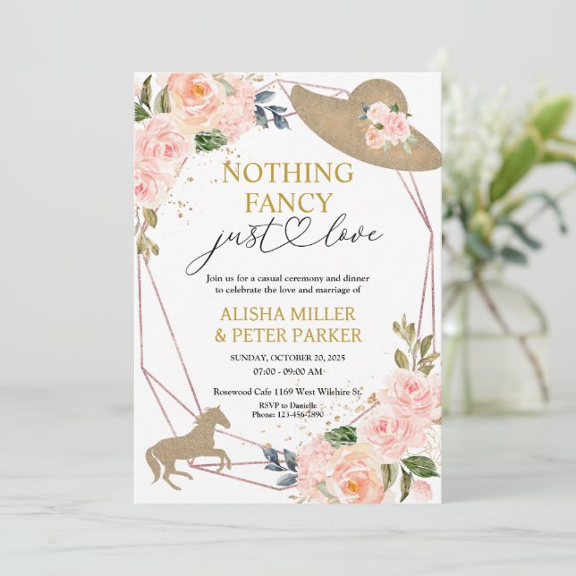 Inbjudan till Derby Wedding - Ingenting Finare jus (Stående Fram)