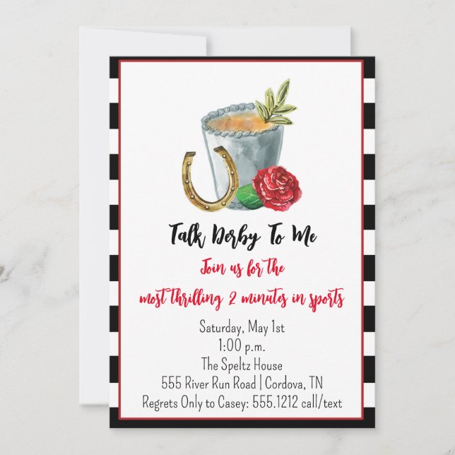 Inbjudan till Derbyfesten (Framsida)