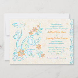 Inbjudan till destinationsbröllop för Starfish och