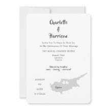 Inbjudan till destinationsfoto för Cypern Bröllop