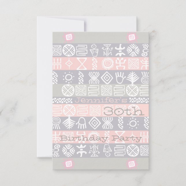 Inbjudan till det etniska 30års födelsedag-partiet (Framsida)