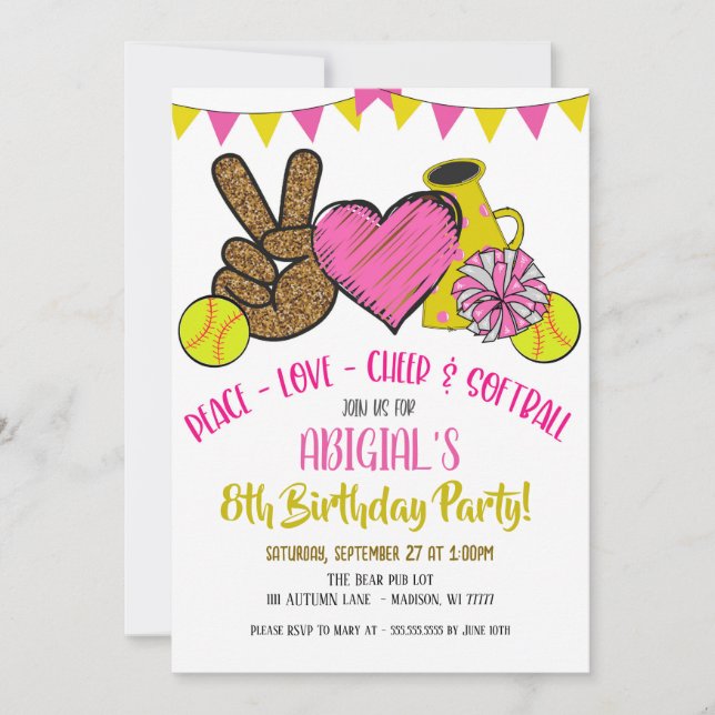 Inbjudan till det fredsgivande Cheer Party i Kärle (Framsida)