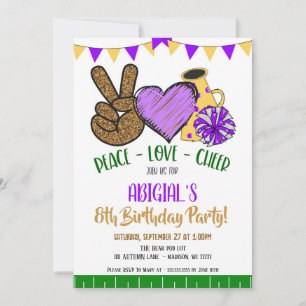 Inbjudan till det fredsgivande Cheer Party i Kärle