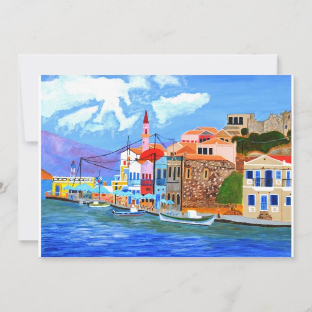 Inbjudan till det grekiska Kusten (Baksida)