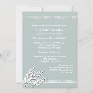 Inbjudan till det grekiska Nyckel-Gräns (välj Färg