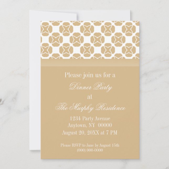 Inbjudan till det klassiska flamländska middagspar (Framsida)