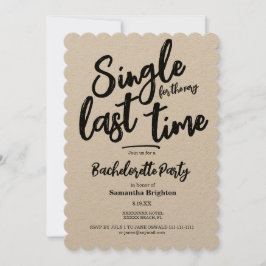 Inbjudan till det minimalistiska Kraft Bachelorett