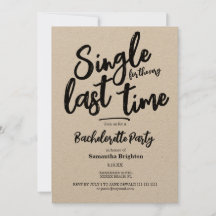 Inbjudan till det minimalistiska Kraft Bachelorett