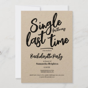 Inbjudan till det minimalistiska Kraft Bachelorett