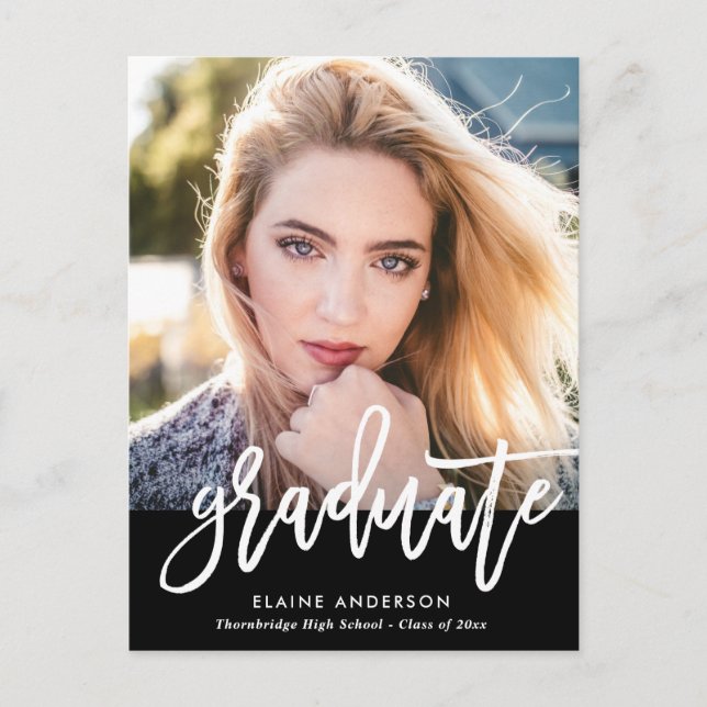 Inbjudan till det moderna penselskriptet studenten (Framsida)