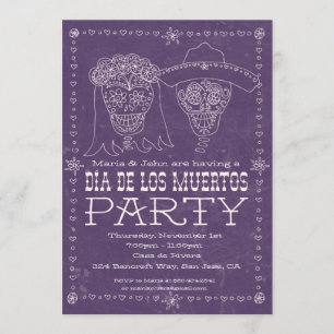 Inbjudan till Dia de los Muertos Day of the dead