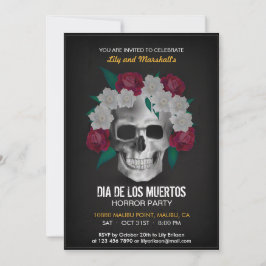Inbjudan till Dia de los Muertos Halloween fest