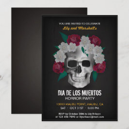 Inbjudan till Dia de los Muertos Halloween fest