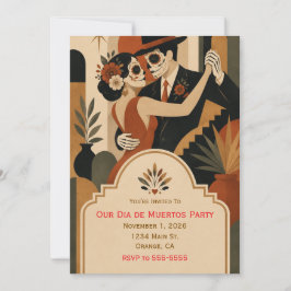 Inbjudan till Dia de Muertos-fest