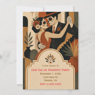 Inbjudan till Dia de Muertos-fest