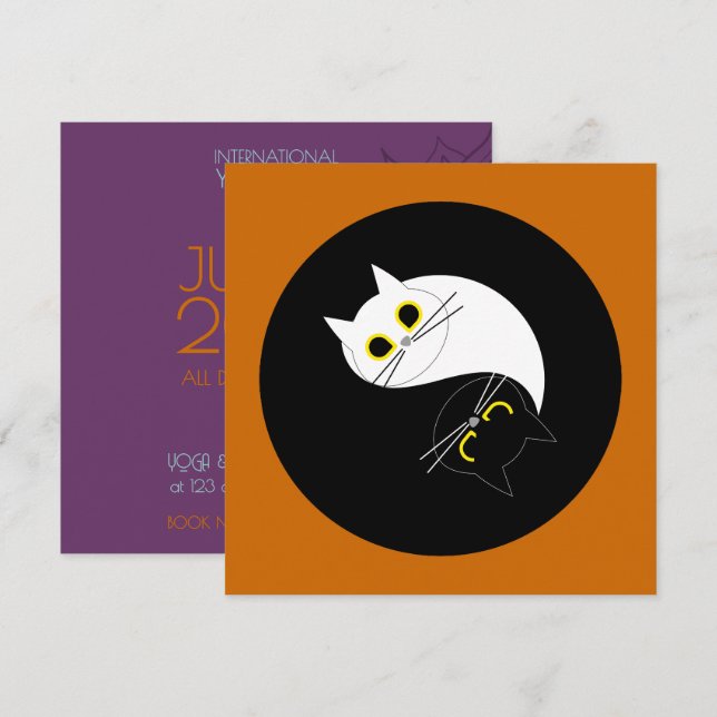 INBJUDAN TILL DIG DAY STUDIO - Löntigt KAT-kort (Fram/baksida)