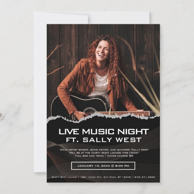 Inbjudan till din Photo- och Music Event Flyer (Framsida)