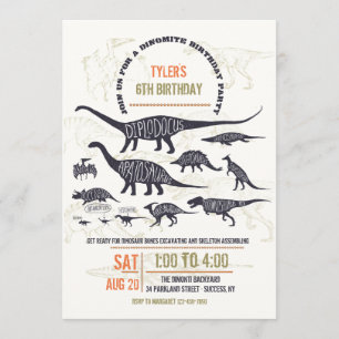 Inbjudan till Dinosauriediagram