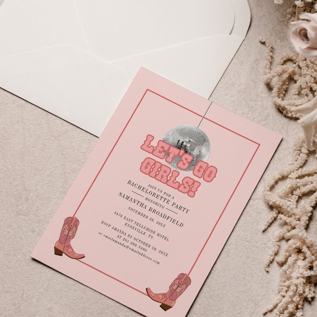 Inbjudan till Disco Cowgirl Bachelorette-partiet (Skapare uppladdad)