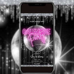 Inbjudan till Disco Glam Galentine-partiet