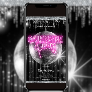 Inbjudan till Disco Glam Galentine-partiet