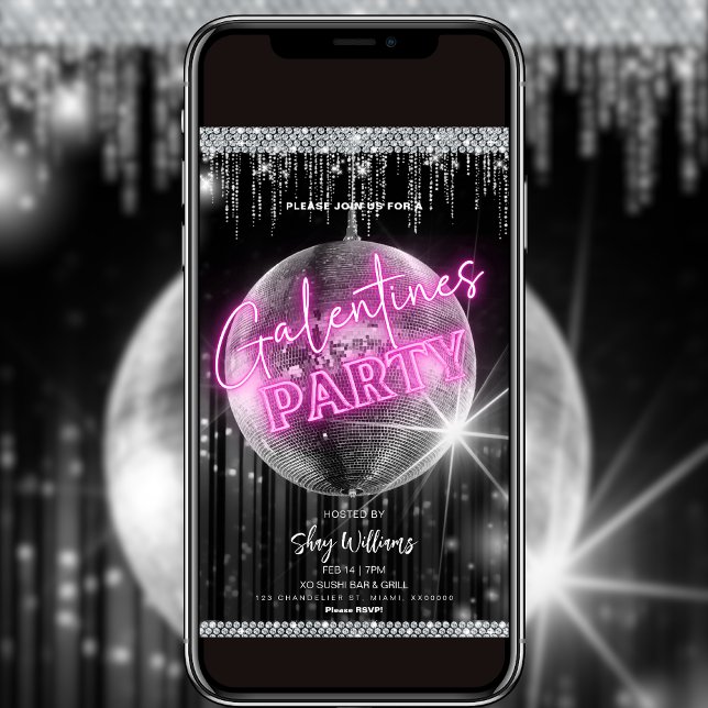 Inbjudan till Disco Glam Galentine-partiet (Skapare uppladdad)