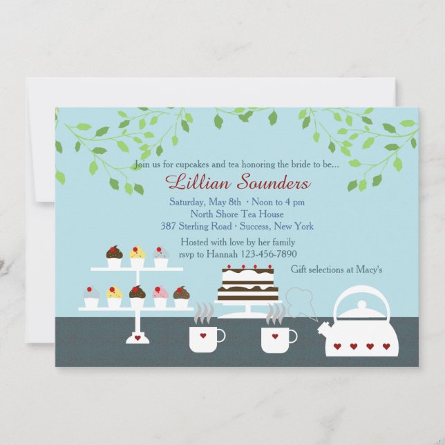 Inbjudan till Divine Desserts Vår-Theme (Framsida)