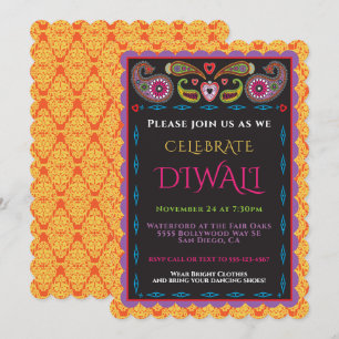 Inbjudan till Diwali indisk part