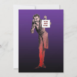 Inbjudan till djävulen Halloween fest